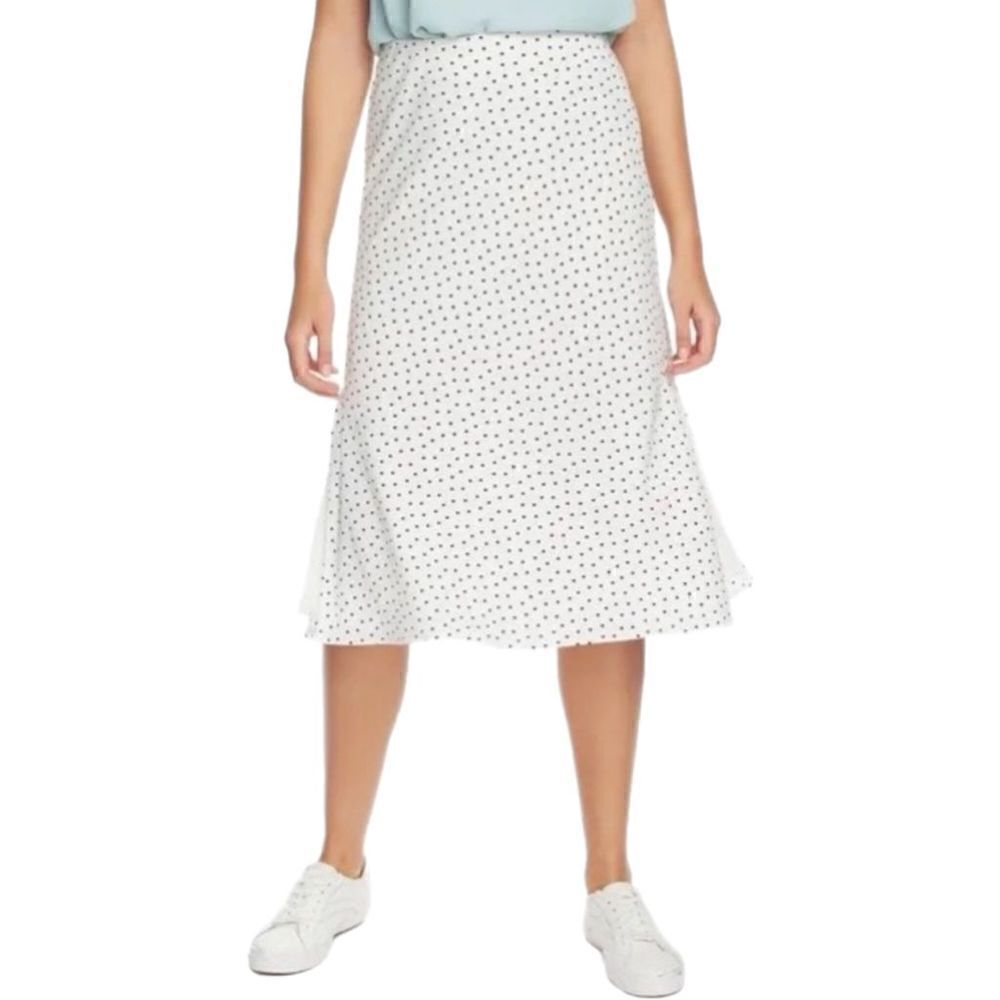 1. STATE Polka-Dot Midi Skirt